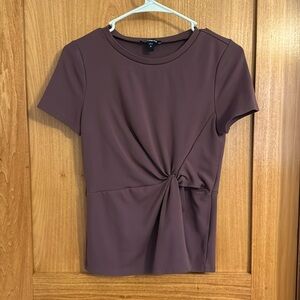 Express Short Sleeve Purple Mauve Top Size Small